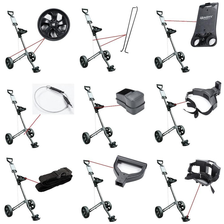 Masters Golf 3 Series Aluminium Golf Trolley Spare Parts