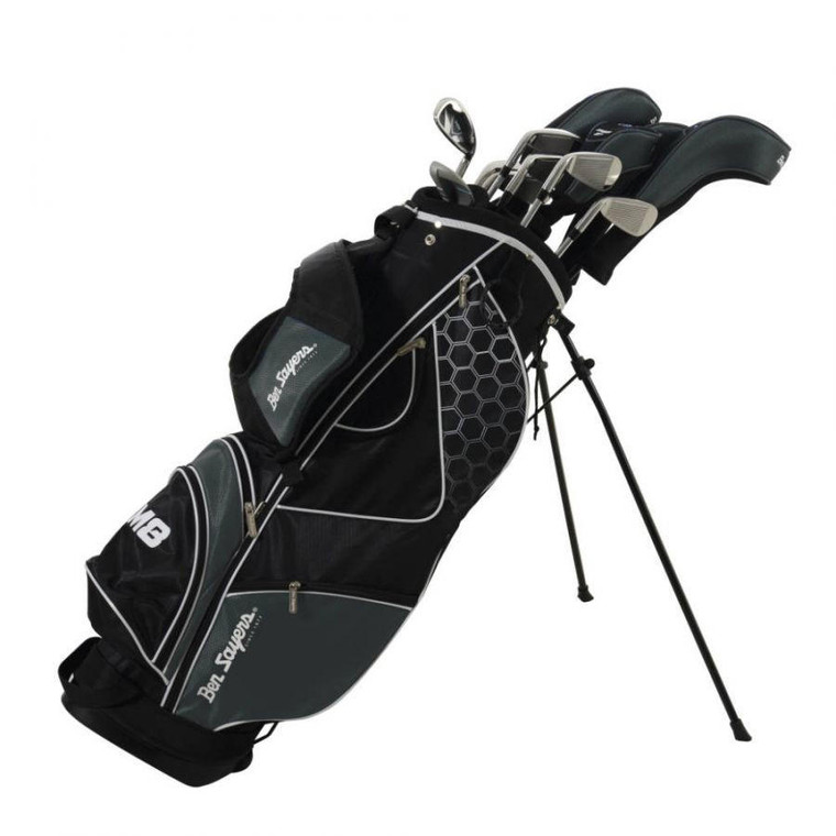 Ben Sayers M8 Golf Package Set - Black Stand Bag Gr/St MRH