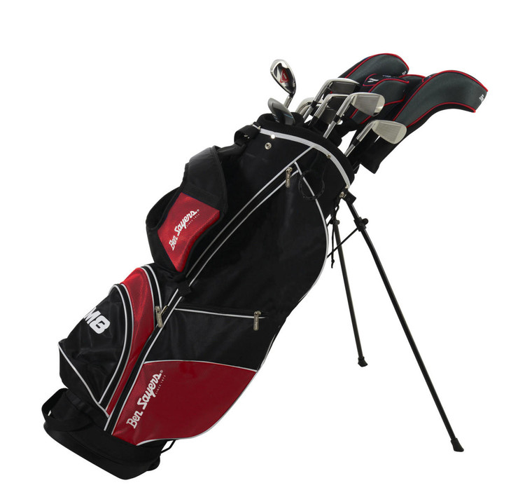 Ben Sayers M8 Golf Package Set - Red (Stand Bag) Gr/St MRH