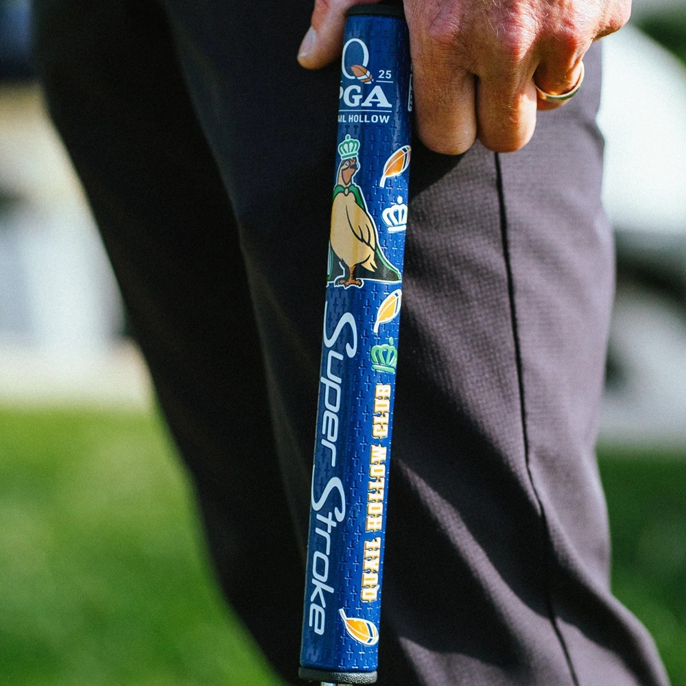 SuperStroke grip close-up showing textured surface