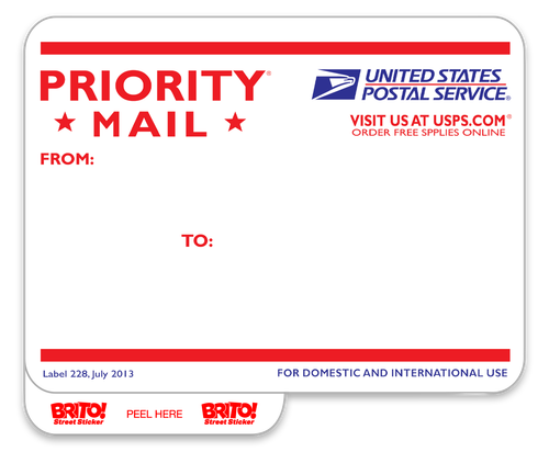 Priority Mail 4x3