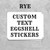 Custom Eggshells 3" x 2.25"
