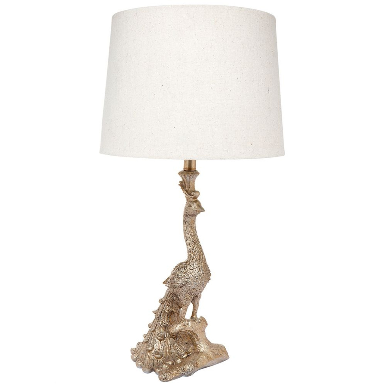 peacock table lamp