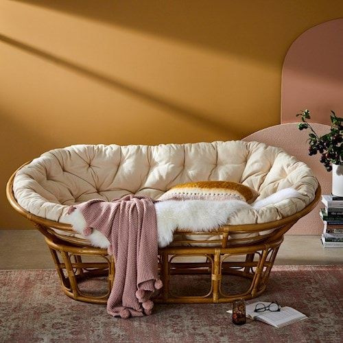 papasan loveseat