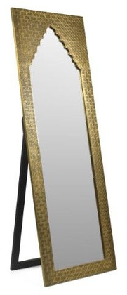 Kasbah Full Length Mirror in Brass