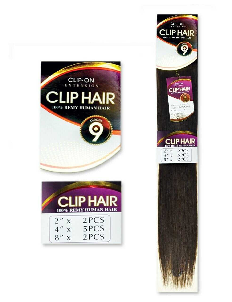 Jazz Wave 100% Human Hair Clip In 9 Piece 22