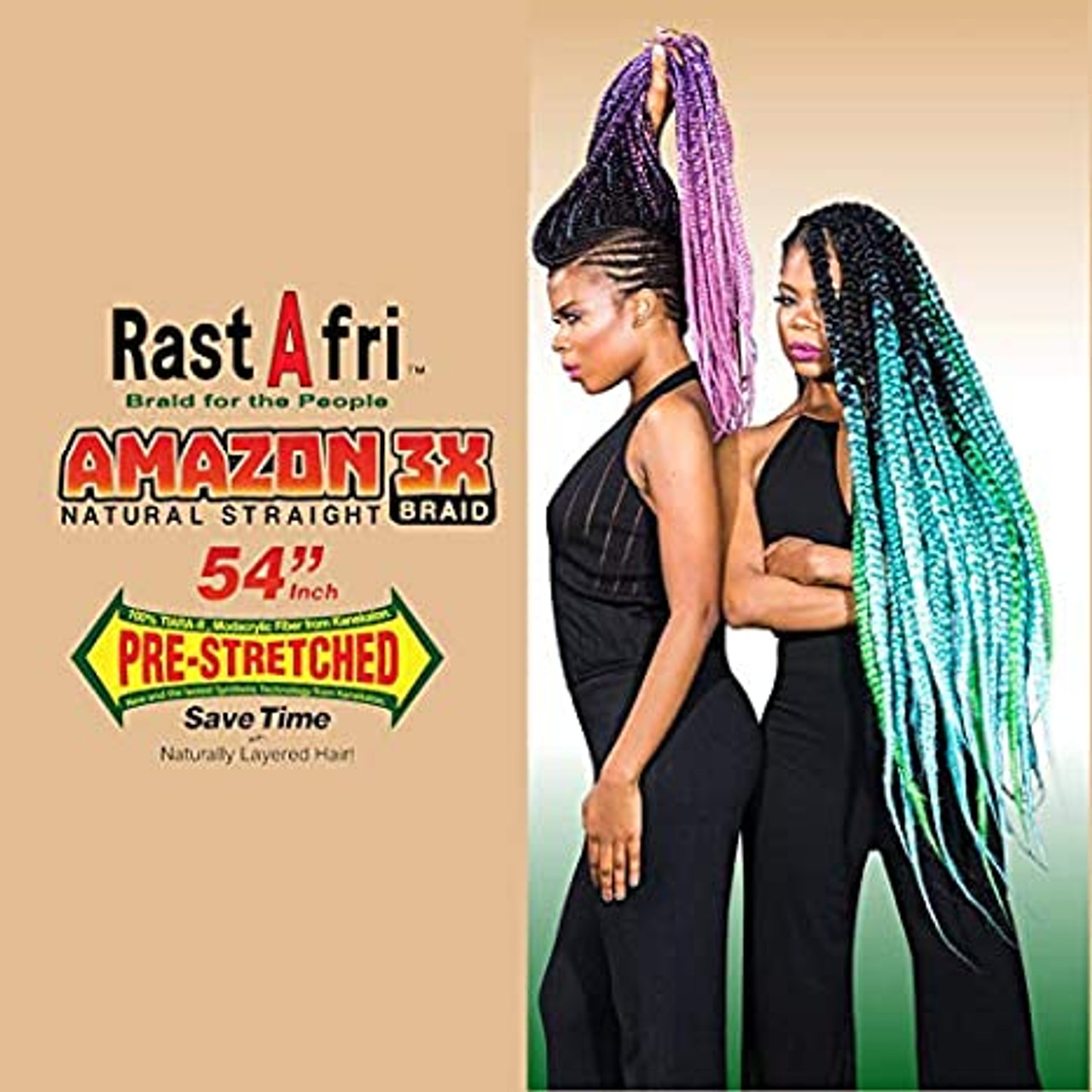 Rastafri  3X Pre-Stretched Braiding Hair