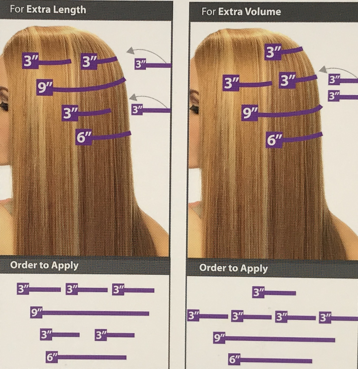 how to put in 7 piece clip in hair extensions