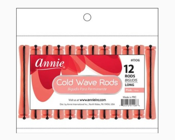 Annie- #1106 Cold Wave Rods 12ct Long Pink