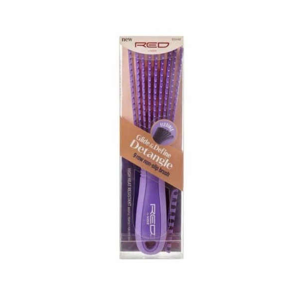 Red by Kiss- #hh63 Purple Glide & Define Detangle Brush