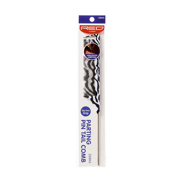 Red by Kiss- Zebra Parting Pin Tail Comb HM45