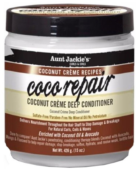 Aunt Jackie's Coco Repair Coconut Creme Deep Conditioner 15 oz