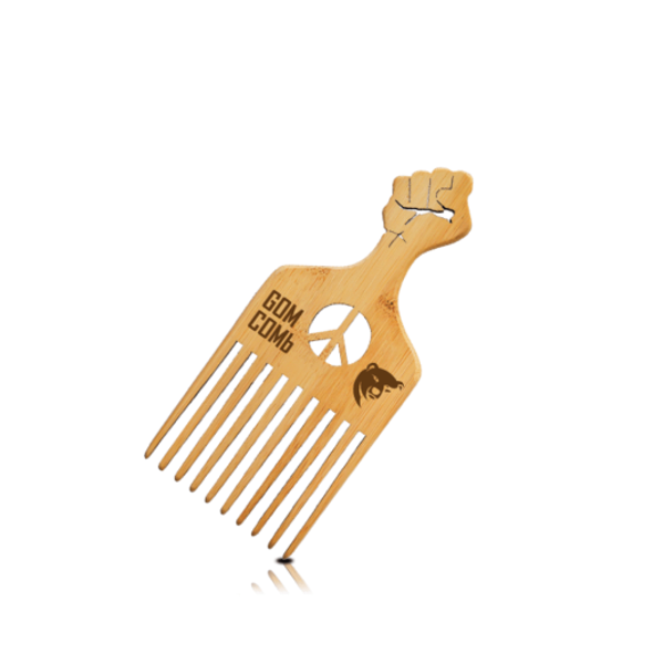 Gom Comb Handmade Wood Pick Comb #GWPICK01