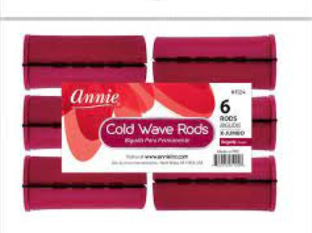 Annie- #1124 Cold Wave Rods 6ct X-Jumbo Burg.