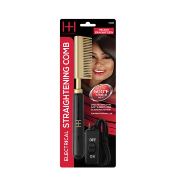 Annie H&H Electrical Straightening Comb Medium Straight Teeth #5530