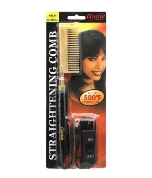 Annie H&H Electrical Straightening Comb Medium Wide Teeth #5534