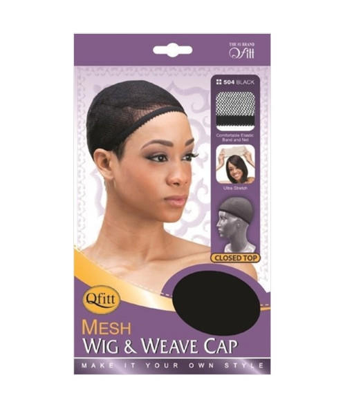 #504 Mesh Wig & Weave Cap- Black