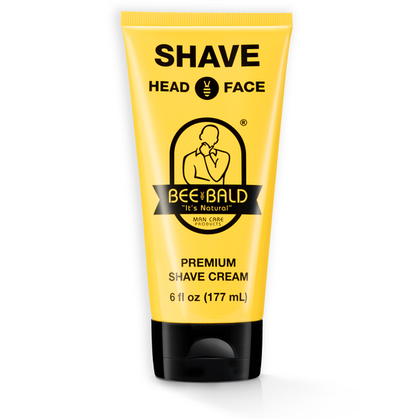 Bee Bald Shave Head & Face Premium Shave Cream 6oz