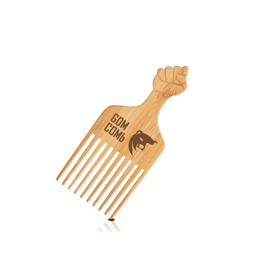 Gom Comb Handmade Wood Pick Comb #02