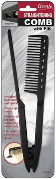 Annie- #2226 Straightening Comb w/ Pik Spring Action