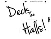 Word Stencil - Deck the Halls