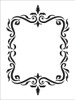 Flourish Frame Stencil