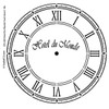 Hotel Du Monde Clock Stencil - 8 inch Clock