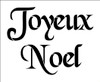 Word Stencil - Joyeux Noel