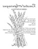 Roasted Asparagus Recipe - B&W 8x10- Image Transfers
