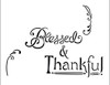 Blessed & Thankful Chalk Stencil