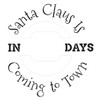 Santa Claus Countdown Wreath Stencil