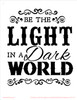 Be the Light - Word Stencil - 8.5" x 11"