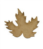 Fall Leaf Wood Embellishment - 3.75" x 3.75"