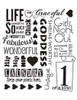 It's A Girl Thing Background Word Stencil  - 16" x 20"