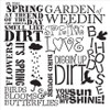 Spring Love Background Word Stencil  - 16" x 16"