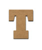 Standing Wood Letter Surface - T - 3 1/8" x 3 5/8"