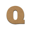 Wood Letter Surface - Q - 3 5/8" x 3 3/8"