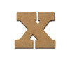 Wood Letter Surface - X - 3 7/8" x 3 3/8"