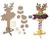 North Pole Rudolph Surface and Embellishment Set