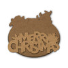 Merry Christmas Multipart Word Surface - Plaque - 10" x 9"