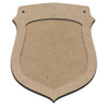 Shield Ornament Plaque with Overlay - 4"