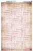 Faery Garden Collage Paper - Fae Words - Antique Rose - 11" x 17" (10.5" x 16.25" artwork area)