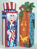 Uncle Sam and Halloween Pumpkin Wine Boxes - E-Packet - Jeanne Bobish