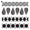 Fall Fashion - Pattern Stencil - 6" x 6"