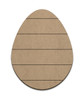 Egg Plaque - Horizontal Slats - Large