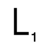 Word Game Letter Stencil - L - 18" x 18"