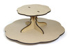 Scalloped Lazy Susan with Tier - Includes Base