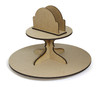 Round Lazy Susan with Napkin Holder - Includes Base