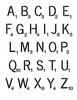 Word Game Letter Stencil Set - 8-1/2" x 11"