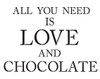 All You Need is Love and Chocolate - Word Stencil - 18" X 13" - STCL1147_2